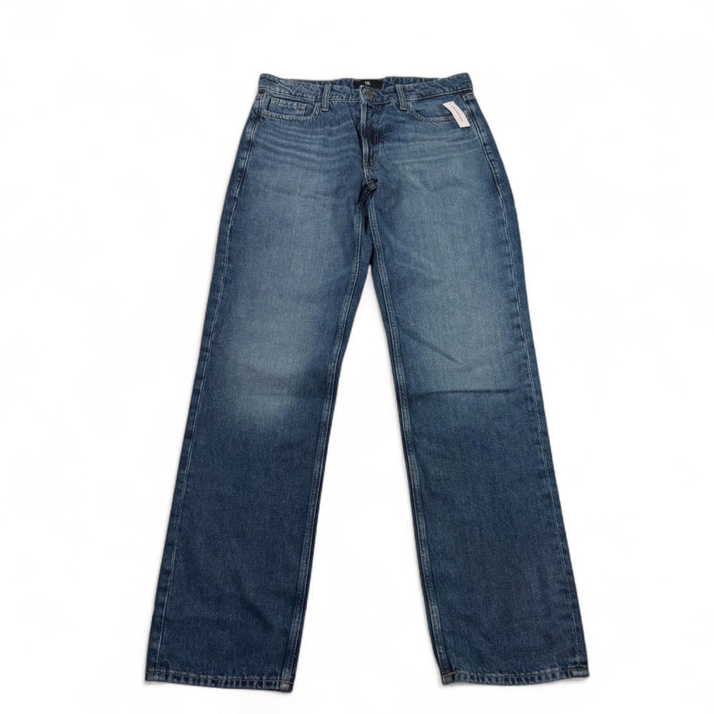 Banana Republic Womens Jeans 29 Long Blue Denim Button Fly NWT Low Rise Straight